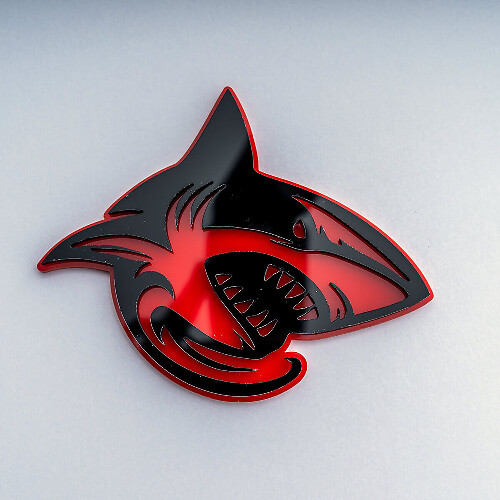 Shark Hellshark 3D Badge Fender Badges Emblem