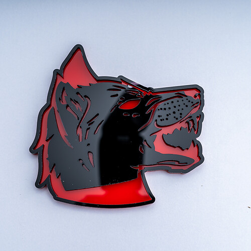 Wolf 3D Badge Fender Tailgate Badges Emblem 1