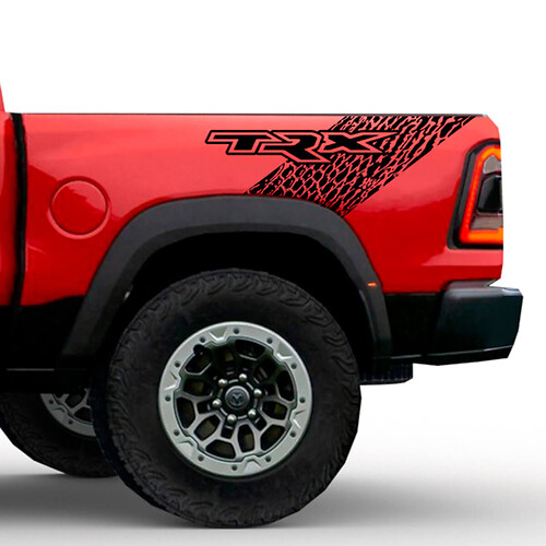 Dodge Ram TRX Dinosaur Skin Hood and Side Truck bed Vinyl Decal Graphic Kit 1