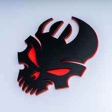 Skull Mopar 3D Badge Fender Tailgate Badges Emblem 3