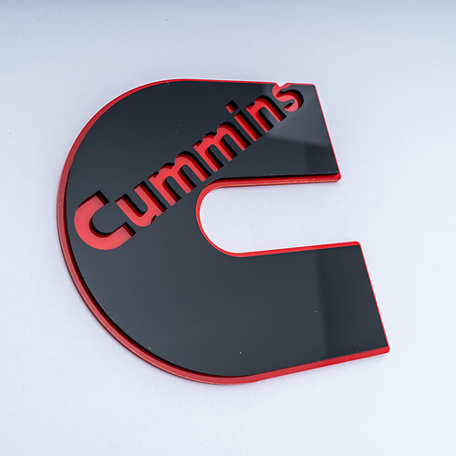 Cummins 3D Badge Fender Tailgate Badges Emblem