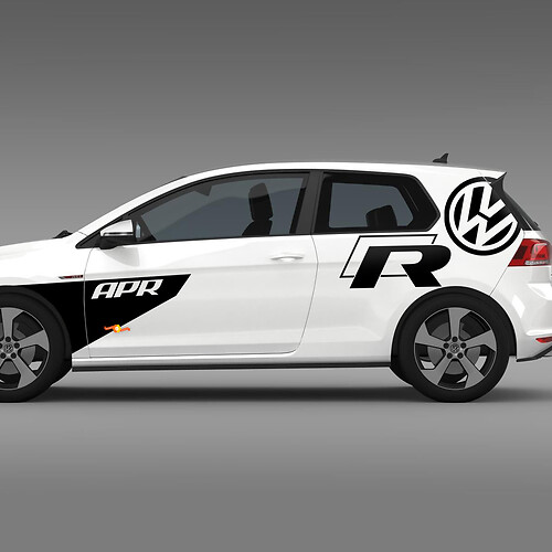 Side ARP VW R Vinyl Decal Stickers for Volkswagen Golf R GTI