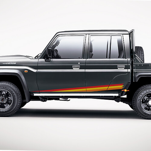 Universal Toyota Retro Side Classic Stripes Decal Kit decal Stickers 5