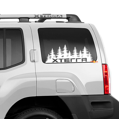 Side Nissan Xterra Trees Window Graphics Vinyl Stickers Decals