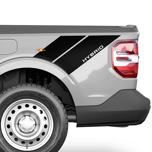 Hybrid Double Stripes Rear Side Vinyl Decals for Musclecar Maverick