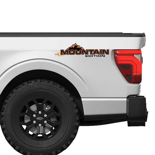 Bed Side Mountains Edition Vinyl Decals Stickers Graphic for Ford F150