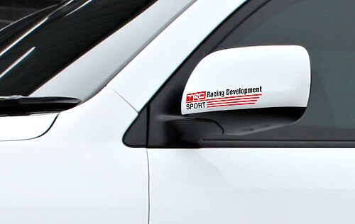 TRD Sport Style View Mirrors Vinyl Decal Set For Toyota Cars