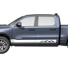 Side Rocker Panel Stripes Mountains for Dodge RAM 1500 REV Vinyl Decals Stickers Graphics 3