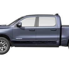 Diagram Lines Side Rocker Panel Modern Stripes Vinyl Decals Stickers Graphics for Dodge Ram 1500 REV  2