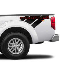 2X Nissan Frontier Bed Truck Car Vinyl Both Side Stickers Decals Graphics 2 Colors 2