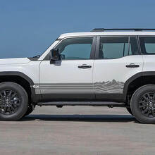 Mountains Side Rocker Panel Stripes Decals Vinyl Graphic Decals For Toyota Land Cruiser  2