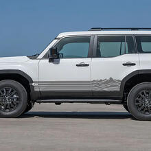 Toyota Land Cruiser Side Rocker Panel Mountains Stripes Decals Vinyl Graphic Decals 2 2