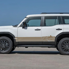 Toyota Land Cruiser Side Rocker Panel Mountains Stripes Decals Vinyl Graphic Decals 2 3