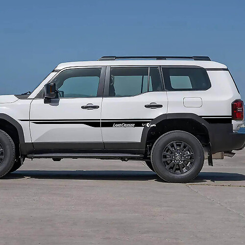 Branding Side Stripes Vinyl Decals for Toyota Land Cruiser 2024 