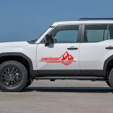 Mountains Logo Doors Decals Vinyl Stickers Graphic For Toyota Land Cruiser  2