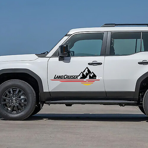 Toyota Land Cruiser Nature Scene Mountains Doors Decals Vinyl Stickers Graphic 2 1