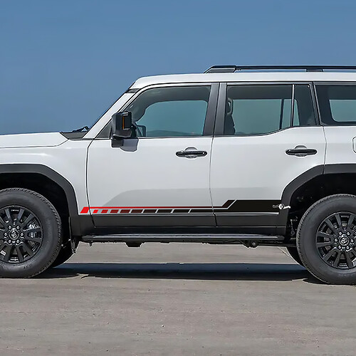 Toyota Land Cruiser Side Rocker Panel Stripes Decals Vinyl Stickers Graphic 2 colors