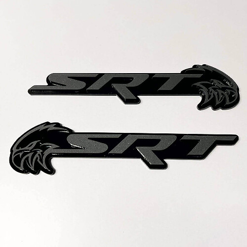 SRT Trackhawk Style 3D Fender Badge Emblem