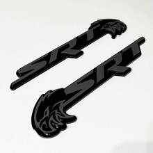 SRT Trackhawk Style 3D Fender Badge Emblem_3