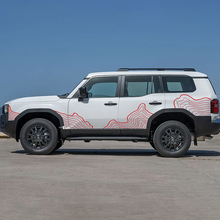 Toyota Land Cruiser Side Doors Topographic Map Decals Vinyl Stickers Graphic 2