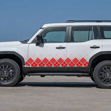 Toyota Land Cruiser Side Doors Ornament Style Decals Vinyl Stickers Graphic 2