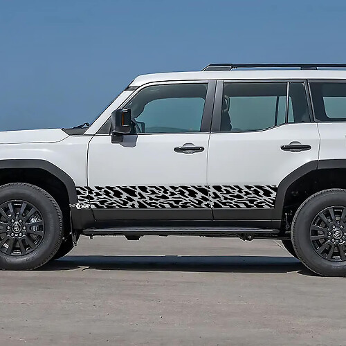 Toyota Land Cruiser Rocker Panel Side Doors Splash Decals Vinyl Stickers Graphic 1