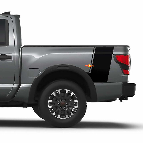 Nissan Titan Bedside Stripes Vinyl Stickers Decals Graphics