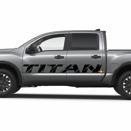 Nissan Titan Side Doors Panel Vinyl Stickers Decals Graphics