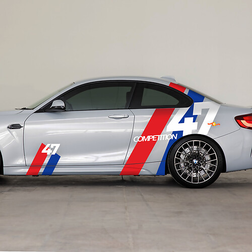 BMW M2 M Performance Style Side Decals vinyl sticker