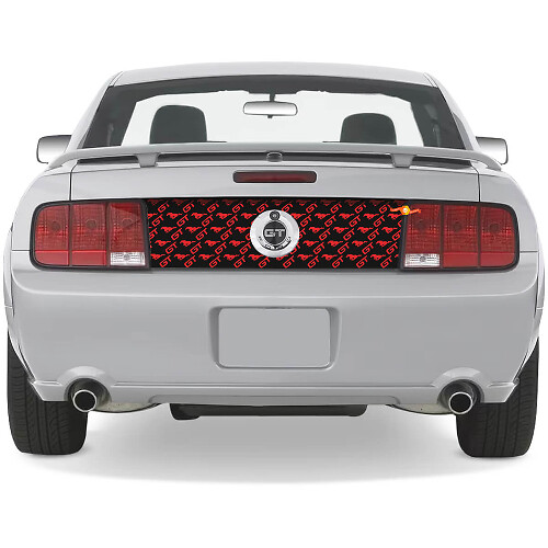 Rear Trunk Vinyl Decals Stickers Graphics 2 for Ford Mustang GT
