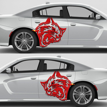 Wildcat Side Vinyl Decals Kit for Dodge Challenger or Charger_2