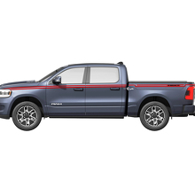 Double Custom Side Stripes Vinyl Decals for Dodge Ram 1500 REV_2