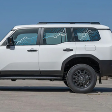 Toyota Land Cruiser Topographic Window Side Decals Vinyl Stickers Graphic 2