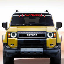 Toyota Land Cruiser Windshield heart pulse Decal Vinyl Stickers Graphic 2