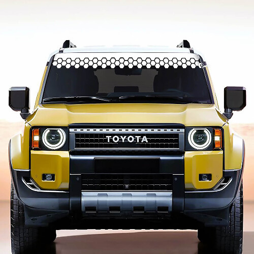 Toyota Land Cruiser Windshield Decal Honeycomb Vinyl Stickers Graphic