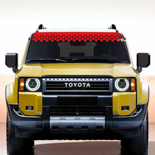 Toyota Land Cruiser Windshield Decal Honeycomb Vinyl Stickers Graphic 3