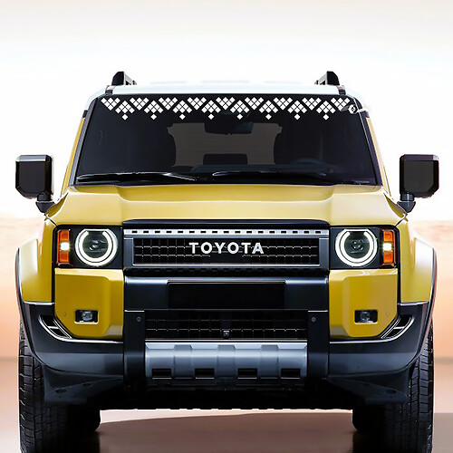 Toyota Land Cruiser Windshield Decal Ornament Vinyl Stickers Graphic