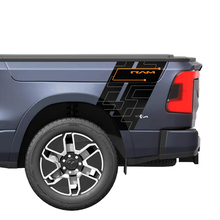 Rear Side Truck Stripes Rocker for Dodge RAM 1500 REV Vinyl Decals Stickers Graphics 3 2