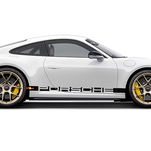 Porsche 911 Side Stripes Kit Decal Sticker 1