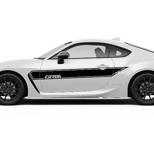 Toyota GR86 Doors Side Accents Stripes Graphics Decals Stickers