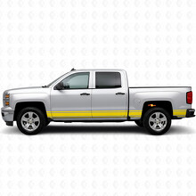Slim Accent Door & Bedside Vinyl Stripes for Chevrolet Silverado 1500 K2XX 2014-2019_2