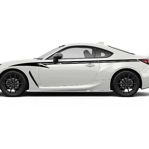 Doors Side Accents Racing Stripes Graphics Decals Stickers 3 For Toyota GR86 