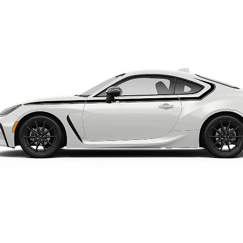 Toyota GR86 Doors Side Accents Racing Stripes Graphics Decals Stickers 2