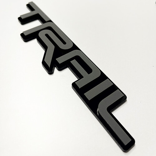 TRAIL 3D Badge – Custom Fender Tailgate Front Grille Badges Emblem for Toyota TRD 1