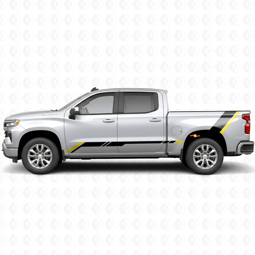 Rising Accent Door & Bedside Vinyl Stripes for Chevrolet Silverado 1500 T1XX 2019-2026