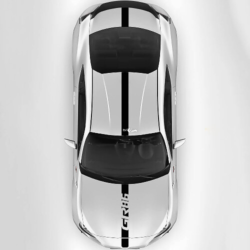 GR86 Logo Thin Stripe Hood Roof Trunk Vinyl Decal Sticker for Toyota GR86