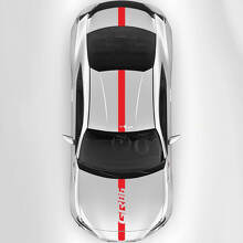 GR86 Logo Thin Stripe Hood Roof Trunk Vinyl Decal Sticker for Toyota GR86_3
