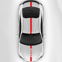 Toyota GR86 Hood Roof Trunk Racing Stripes Graphics Decals Stickers 3