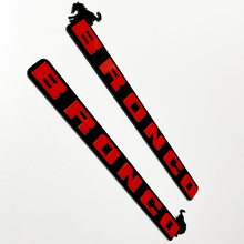Bronco Fender Front Grille Badges Tailgate Emblem 3D Badge Black vs Red 4