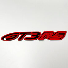 GT3 RS 3D Badge – Custom Fender Tailgate Front Grille Badges Emblem for Porsche GT3 RS 3